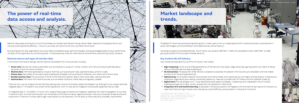 Rayven eBook Harnessing IoT - Spread 2 Rayven eBook Harnessing IoT - Spread 2