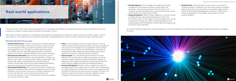 Rayven eBook Harnessing IoT - Spread 3 Rayven eBook Harnessing IoT - Spread 3
