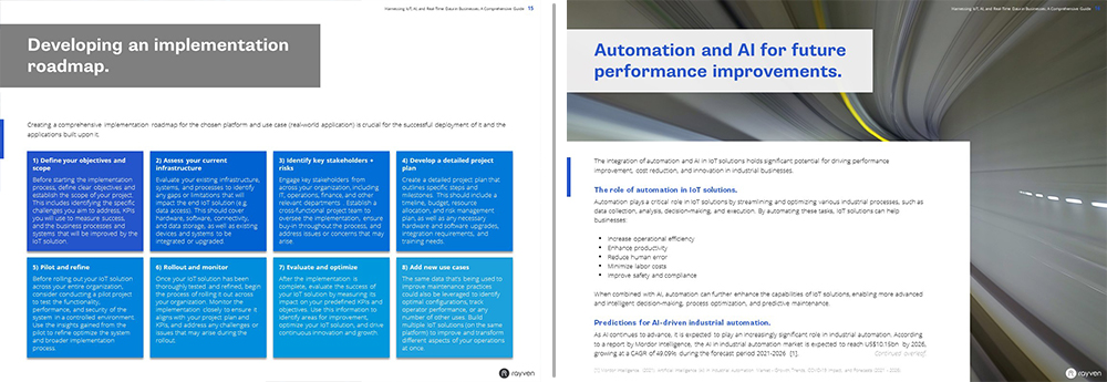 Rayven eBook Harnessing IoT - Spread 4 Rayven eBook Harnessing IoT - Spread 4