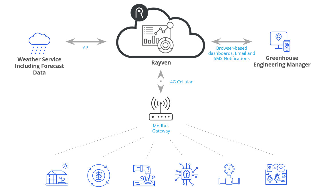 Greenhouse Management, Monitoring & Yield Optimization – Rayven